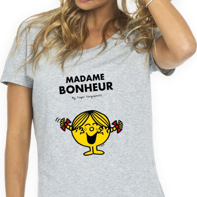 CHINESISCHES GRAUES TSHIRT Madame Bonheur