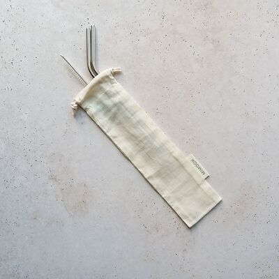 Bag for straws, brush or cutlery