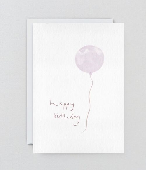 Happy Birthday Balloon - Greeting card