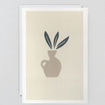Plant In Pot - Greeting Card
