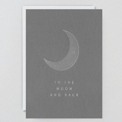 To The Moon And Back - Greeting Card