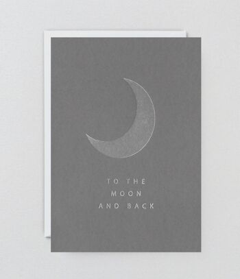 Vers la lune et retour - Carte de vœux