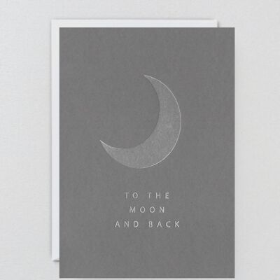 Vers la lune et retour - Carte de vœux