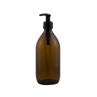 11 Stk. Apothekerflasche aus Glas mit Pumpe 500 ml braun