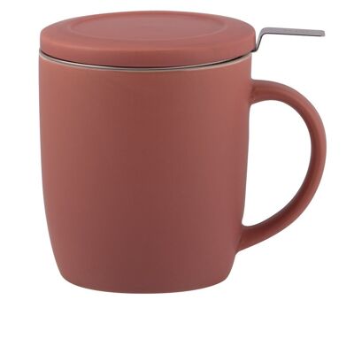 Mug en terre cuite rose, fait main