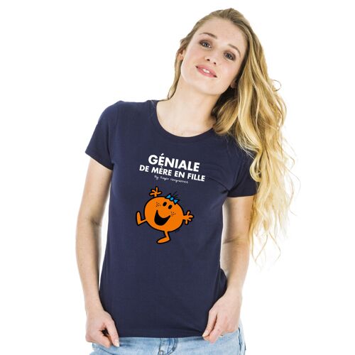 Tshirt navy géniale de mère en fille