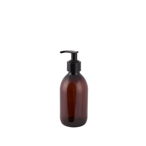 Pharmacy bottle with pump 300 ml brown