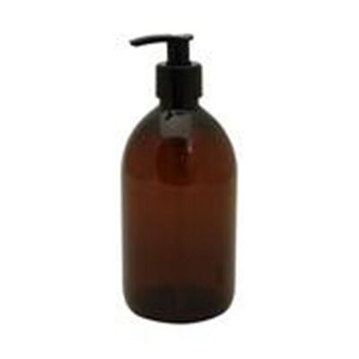 Pharmacy bottle with pump 500 ml brown