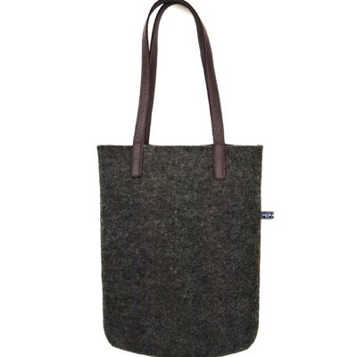 Mini Shopper Bag - Med-brown