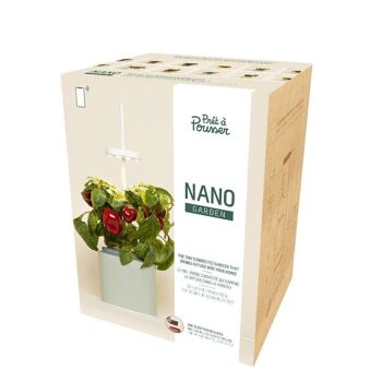 NANO Garden, Potager d'intérieur pour plantes ou aromates - Vert Céladon - Prêt à Pousser 4