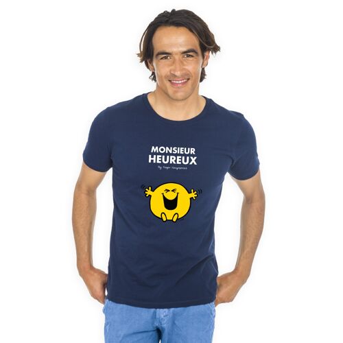 TSHIRT NAVY Monsieur heureux