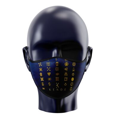 Maschera viso Zemora blu