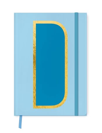 D : Cahier monogramme alphabétique/ SKU110 10