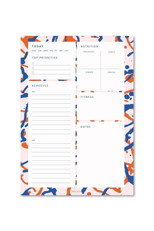 Geometric Daily Planner & Notepad A5 / SKU149