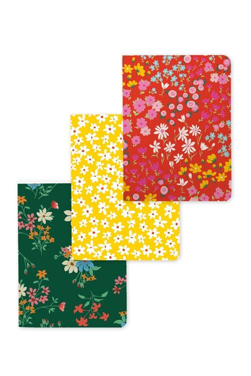Tiny Floral Set of 3 Notebooks / SKU166