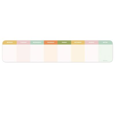 Colourful Weekly Undated Desktop Planner Notepad / SKU336