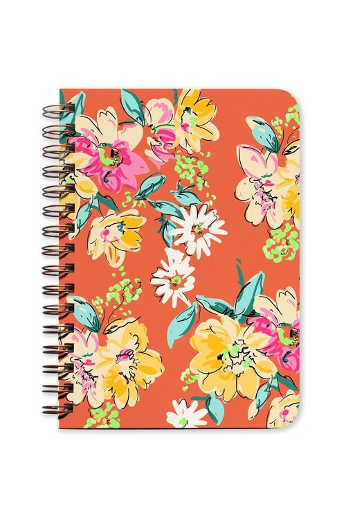 Orange Floral Undated Planner / SKU388