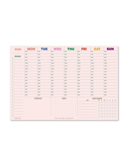 Weekly Planner, A4 & A5 size options, Undated, Habit Tracker / SKU417