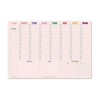 Weekly Planner, A4 & A5 size options, Undated, Habit Tracker / SKU417