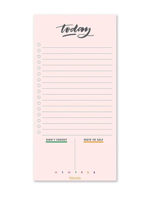 Today Daily Planner Notepad, Daily Schedule, To-Do List / SKU418