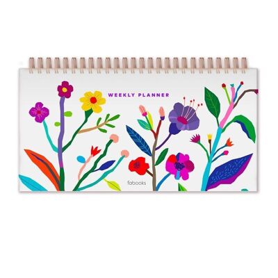 Planner da scrivania settimanale bianco senza data / SKU471