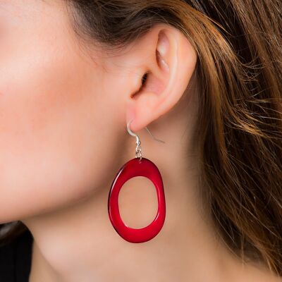 Loop Earring - Red