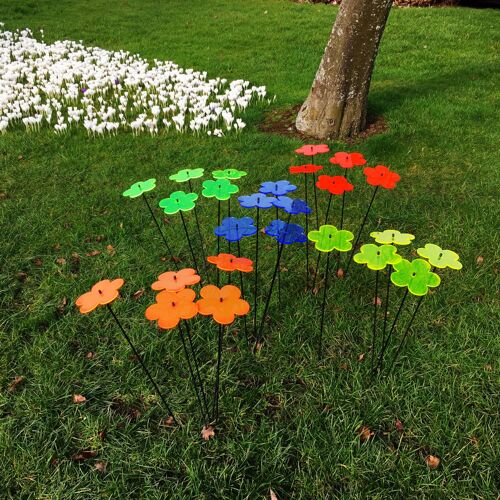 Large Garden Décor Ornaments Set of 25 'Blossoms' / 25S0415A