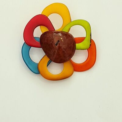 Flower Brooch - Multicoloured
