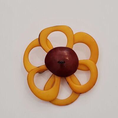 Flower Brooch - Yellow