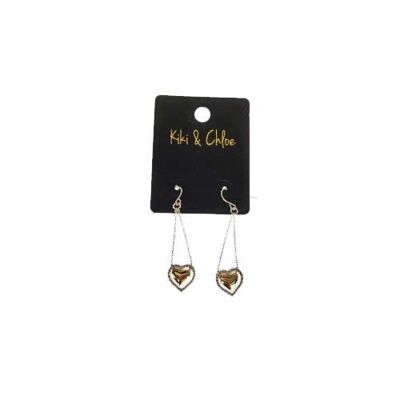 Dangle Heart Earrings