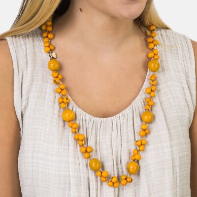 Feliz Necklace Long - Yellow