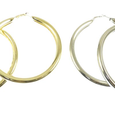 12cm Tube Hoop Earrings