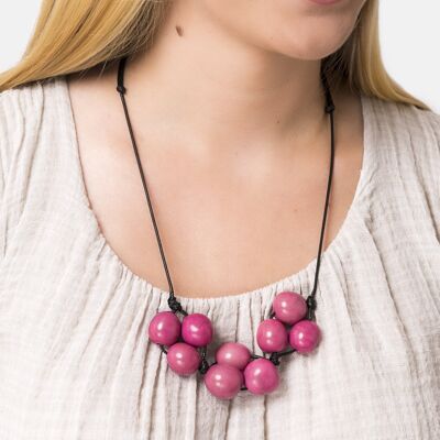 Bolota Adjustable Necklace - Pink