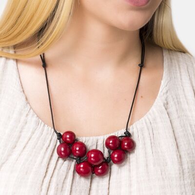 Bolota Adjustable Necklace - Red