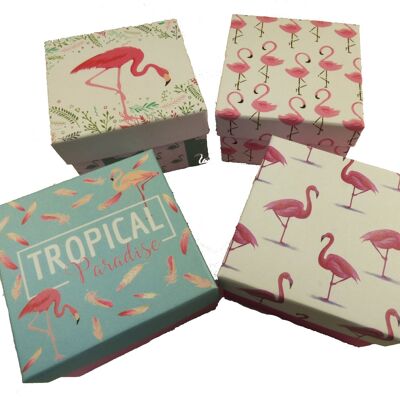 9 x 9 x 5.5cm Flamingo Gift Boxes