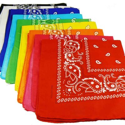 52cmx52cm Cotton Paisley Bandanas