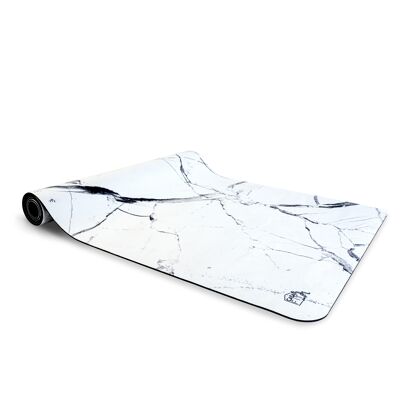 Fitness & yoga mat - white marble