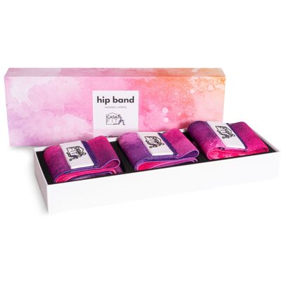 hip band (set of 3) - watercolor purple