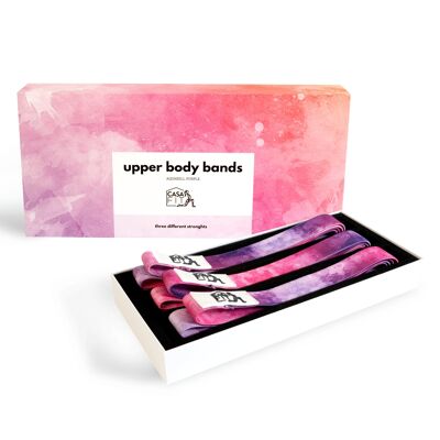 fasce per la parte superiore del corpo (set di 3) - viola acquerello