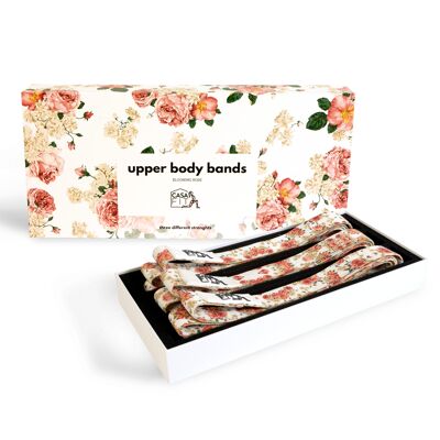 upper body bands (set of 3) - blooming rose
