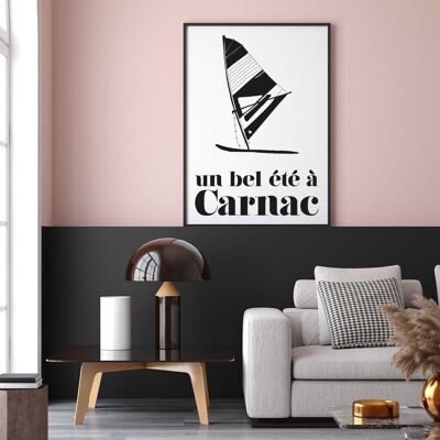 AFFICHE UN BEL ÉTÉ À CARNAC - 70x100 cm