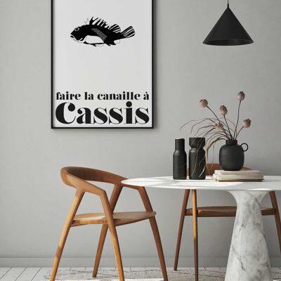 AFFICHE FAIRE LA CANAILLE À CASSIS - 50x70 cm