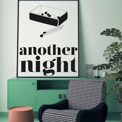 AFFICHE ANOTHER NIGHT - 30x40 cm
