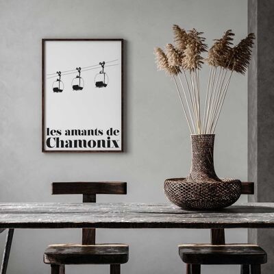 AFFICHE LES AMANTS DE CHAMONIX - 50x70 cm