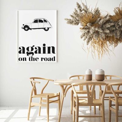 AFFICHE AGAIN ON THE ROAD - 70x100 cm