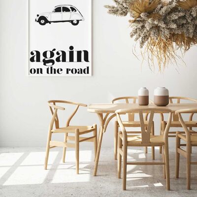 AFFICHE AGAIN ON THE ROAD - 70x100 cm