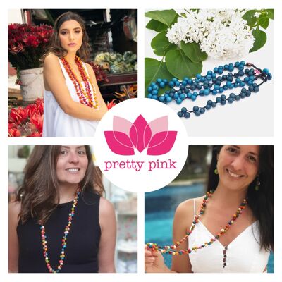 Acai Berry Long Necklace - Ivory