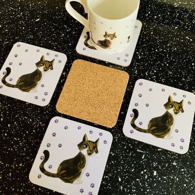 Coaster - Cute Cat Isla