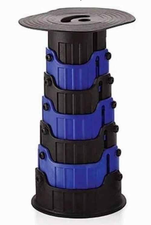 Telescopic Compact Folding Stool – Blue