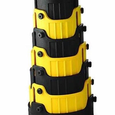 Teleskopischer kompakter Klapphocker – Gelb
